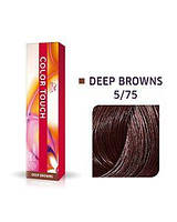 Фарба для волосся Wella Color Touch 5/75 коричневий махагоновий світло-коричневий