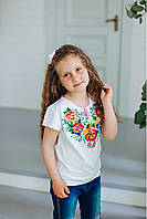 Футболка-вишиванка для дівчинки Ясочка зріст 116-152