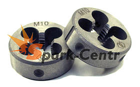 Плашка М10х1,5 з метричною різьбою 9ХС для машинно-ручної роботи