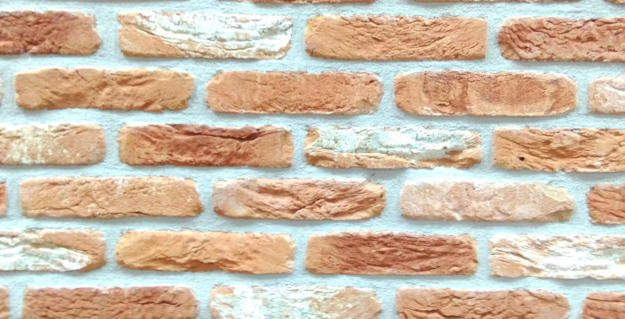 Фасадна плитка під цеглу від виробника Loft Brick МФ - 50 колір Червоно-оранжевий