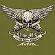 Футболка олива з малюнком BLACK INK USMC DEATH BEFORE DISHONOR ROTHCO, фото 3