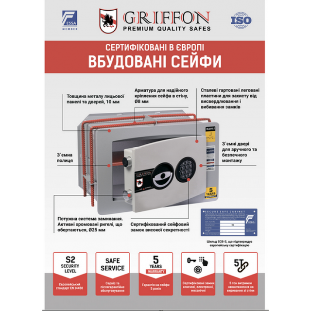 Сейф вбудовані GRIFFON