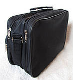 Чоловіча сумка es2130 чорна через плече барсетка портфель А4 31х22см, фото 7