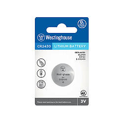 Літієві Кнопкові батарейки – CR2430-BP1 Westinghouse (Ціна вказана за 1 шт,)