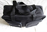 Чоловіча сумка es2670 чорна через плече дорожня портфель А4+ 42х28см, фото 3
