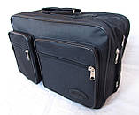 Чоловіча сумка es2640 чорна через плече зручний портфель А4 35х24см, фото 5