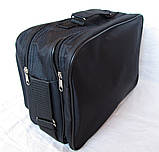Чоловіча сумка es2640 чорна через плече зручний портфель А4 35х24см, фото 8