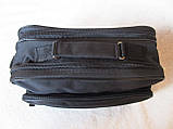 Чоловіча сумка es2641 чорна через плече барсетка ділова портфель А4 35х24см, фото 5