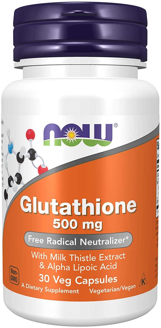 Глутатіон нау фудс Now Foods Glutathione 500mg 30 капсул