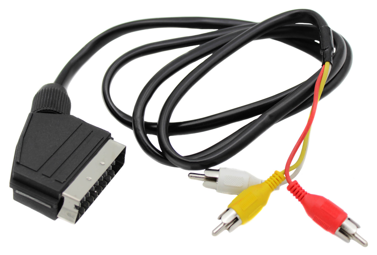 Шнур SCART- 3 Тюльпан, Кабель для подключения видео оборудования, Шнур переходник, Медиа шнур 13525-