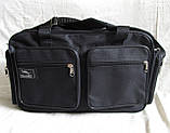 Чоловіча сумка es2760 чорна через плече дорожня господарча А4+, фото 2