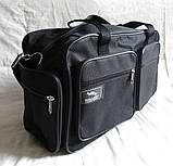 Чоловіча сумка es2760 чорна через плече дорожня господарча А4+, фото 4
