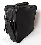 Чоловіча сумка es2431 чорна через плече вмістка барсетка портфель 29х26см, фото 6
