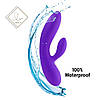 Гнучкий вібратор кролик з двома моторами FeelzToys Lea Rabbit Vibrator Medium Purple 777Shop.com.ua, фото 5