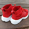 Червоні шкарпетки дитячі кросівки на шнурках літні сітка текстиль, фото 9