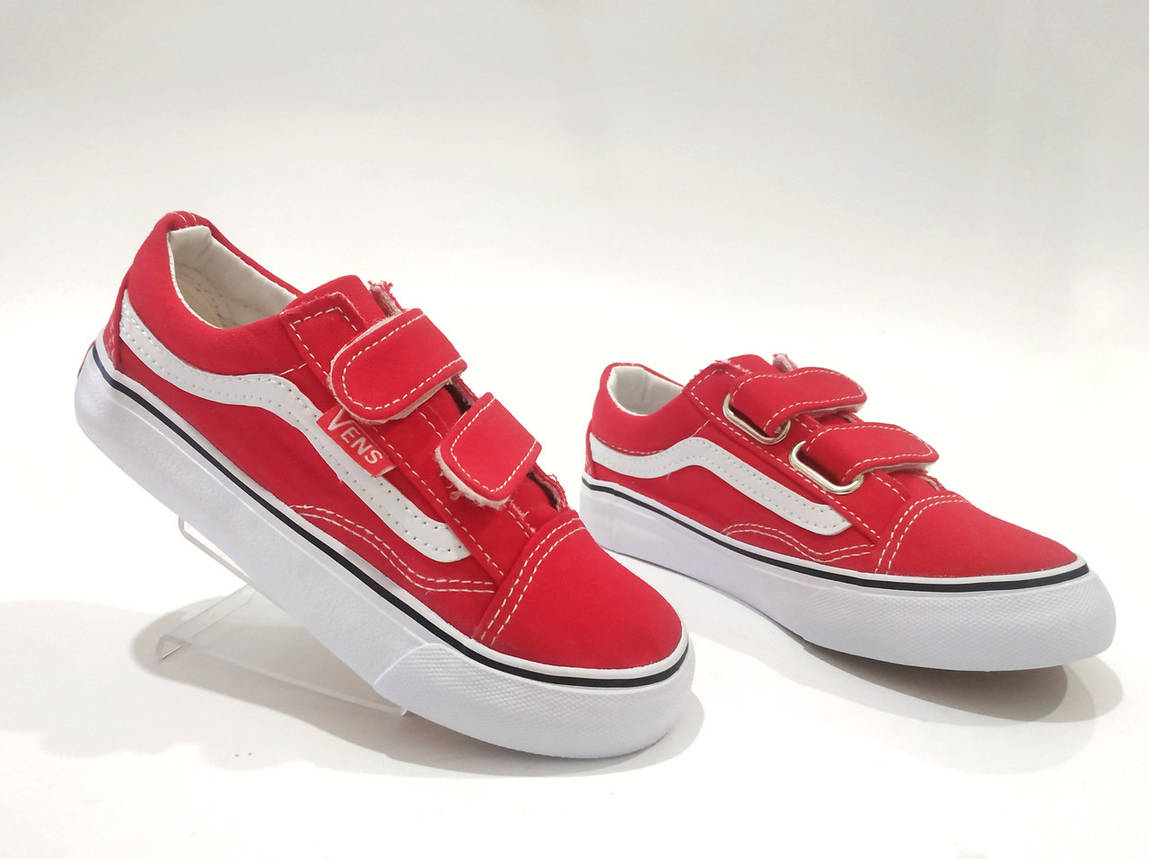 Кеди 🔴червоні🔴 У стилі Vans розміри 25 і 28 Унісекс Vens Червоні літні дитячі кеди для хлопчиків і дівчаток, фото 1