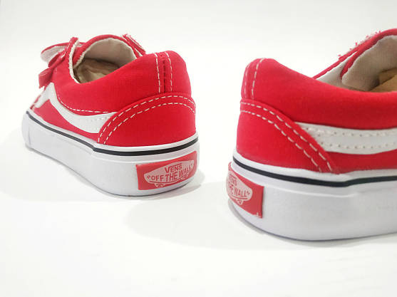 Кеди 🔴червоні🔴 У стилі Vans розміри 25 і 28 Унісекс Vens Червоні літні дитячі кеди для хлопчиків і дівчаток, фото 5