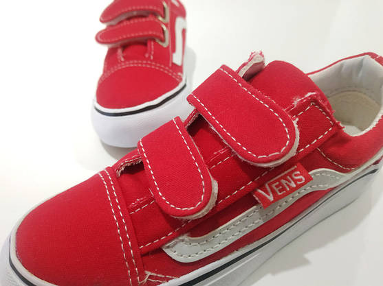 Кеди 🔴червоні🔴 В стилі Vans розміри 25 - 29 Унісекс Vens Червоні літні дитячі кеди для хлопчиків і дівчаток, фото 3