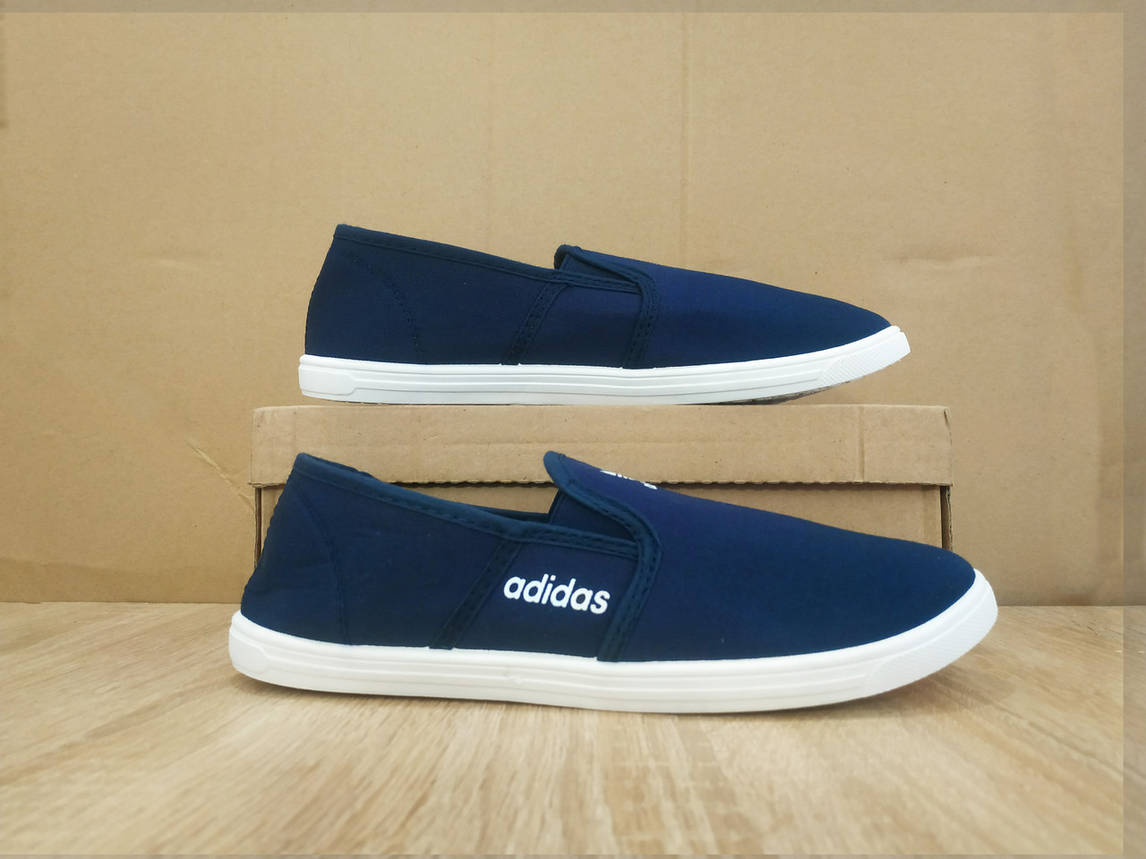 Мокасини Adidas сліпони кеди балетки сині м'які легкі літні, фото 1