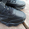 Кросівки шкіряні чорні шкарпетки дитячі кросівки, фото 6