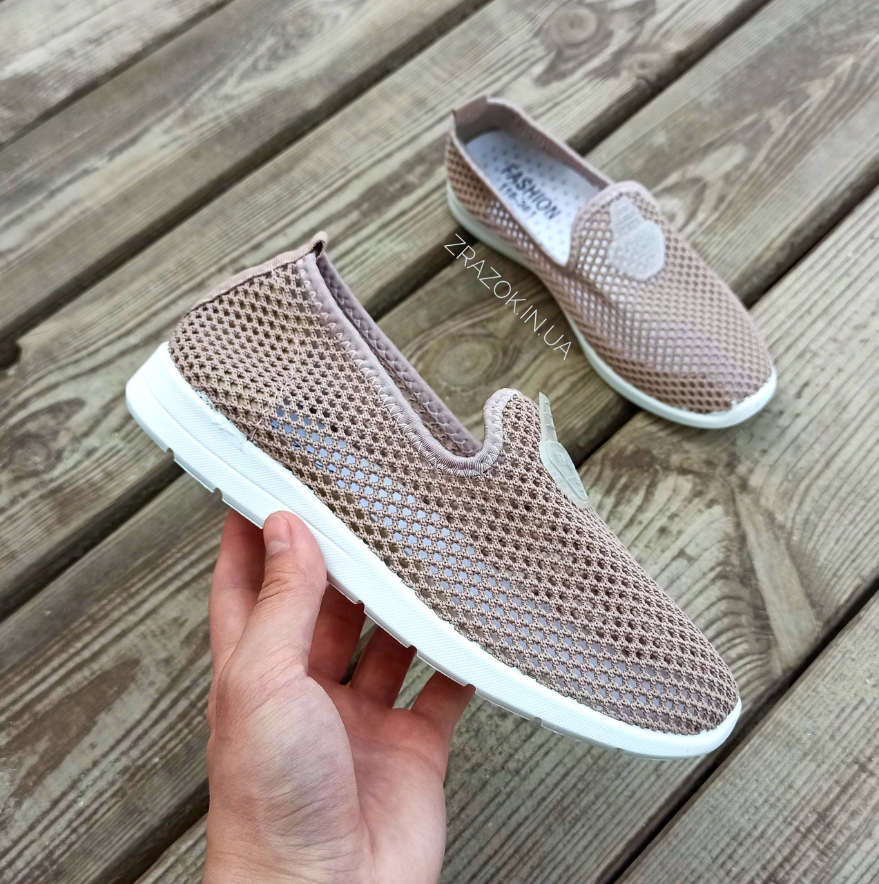 36 р Сліпони бежеві мокасини сірі кавові літні кросівки сітка жіночі сліпони бежеві 674