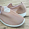 36 р Сліпони бежеві мокасини сірі кавові літні кросівки сітка жіночі сліпони бежеві 674, фото 6