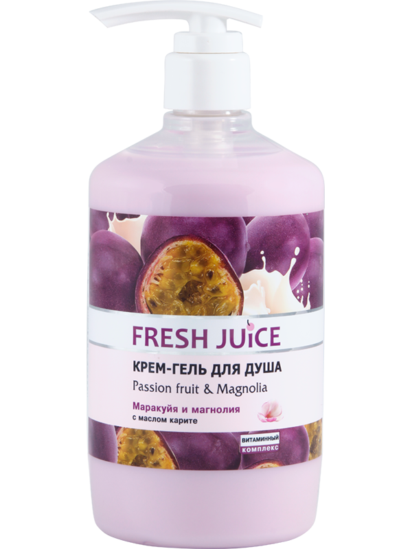 Крем-гель для душу. Маракуйа і магнолія 750 мл Fresh Juice