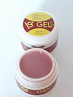 Гель для нарощування та зміцнення натуральних нігтів камуфлює SV Gel Professional 5 ml №1 бежево-рожевий