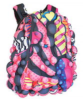 Рюкзак Madpax Surfaces Half Coral Hearts (M/BUB/CH/HALF) Рюкзак розовый графити с пузырями