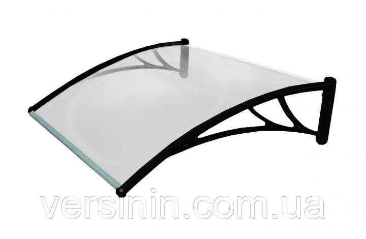 Козирок із стільниковим полікарбонатом 0,70 на 1 метр, фото 1