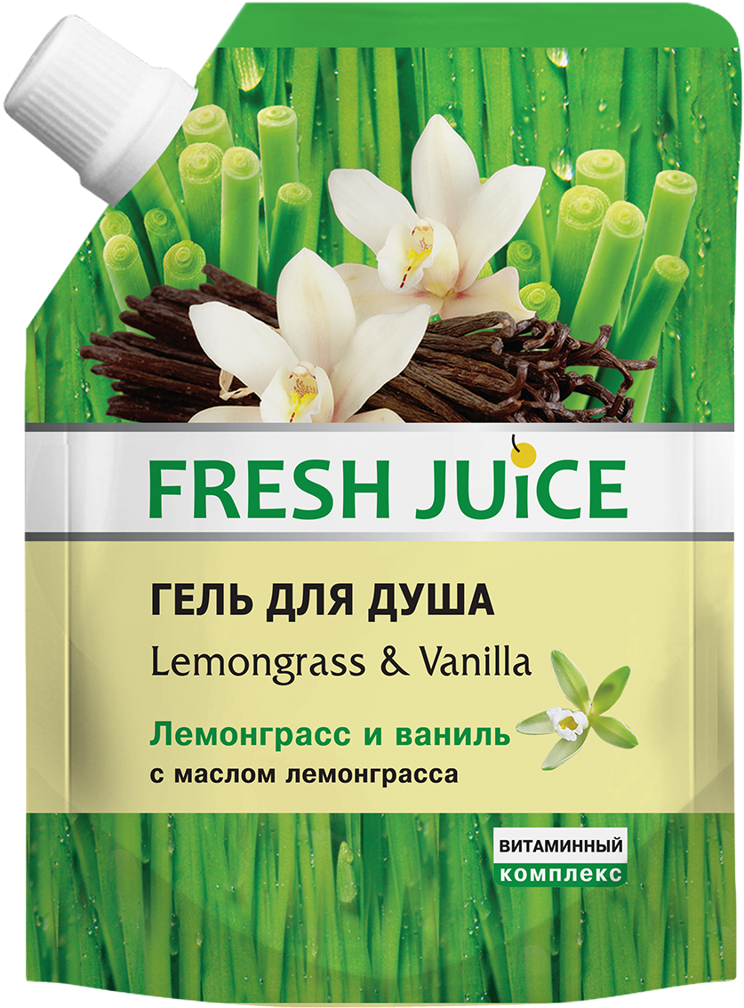 Гель для душу. Лемонграс та ваніль 200 мл Fresh Juice