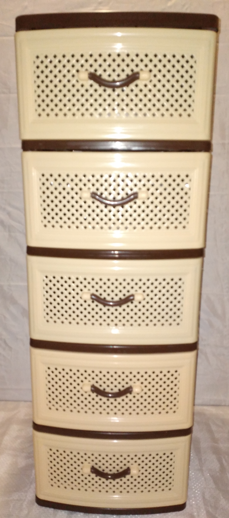 Пластиковий комод EF на 5 секцій, фото 1