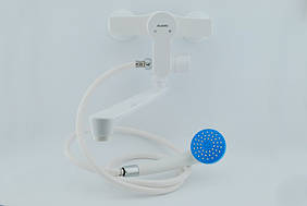 Змішувач для ванни з довгим виливом з термопластика Plamix Oscar 006-2 W NEW
