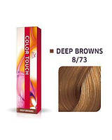 Краска для волос Wella Color Touch 8/73 Світлий блондин коричнево-золотистий
