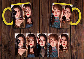 Чашка "Red Velvet" / Кружка Ред Вельвет №2 Жовтий