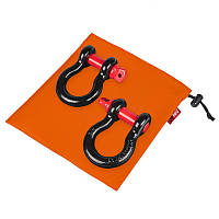 Комплект шаклов ORPRO 3/4" 4.75т с оранжевым грязезащитным мешком для хранения