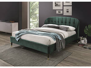 Ліжко LIGURIA VELVET 160x200 зелений (Signal)