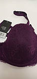 Мереживний бюстгальтер бра 80-95 C ESMARA® Lingerie бургунд, фото 3