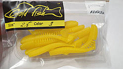 Силікон AVARUNA 2.5" сьедобный "Gold fish" color 3