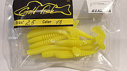 Силікон AVARUNA 2.5" сьедобный "Gold fish" color 13