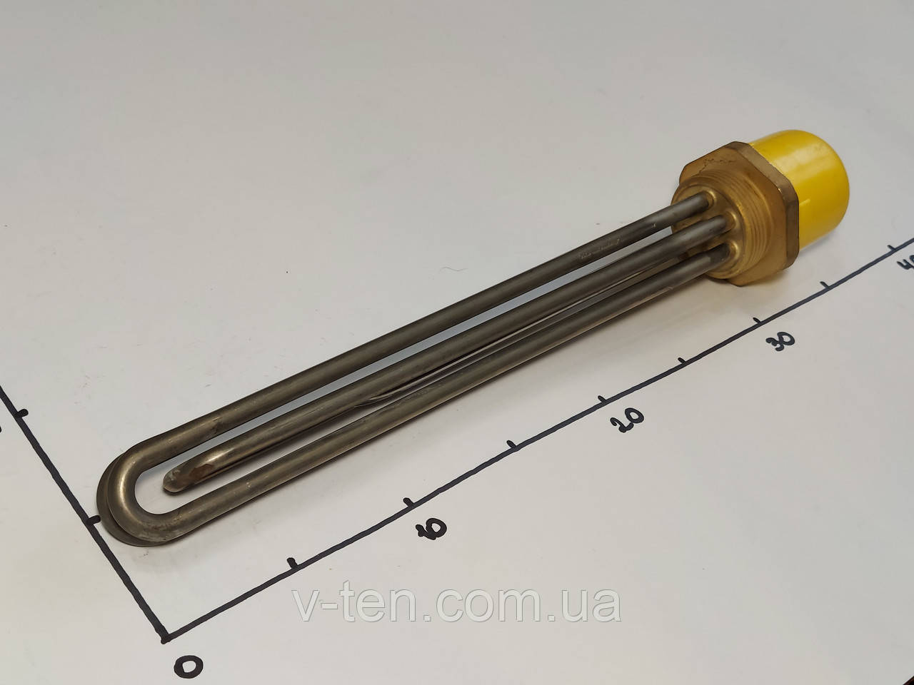 Блок ТЕНів 4500W з різьбою 1,5" 380V Kawai, фото 1