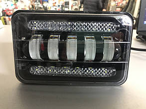 Додаткова фара led прямокутна 75w 10 — 30 v ближні + похідні вогні