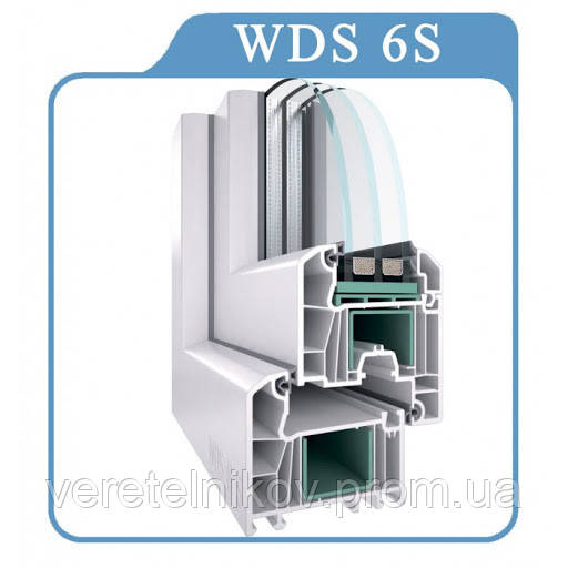 "WDS - 6S" (ВДС - 6С) окна металлопластиковые. - фото 1 - id-p28770574