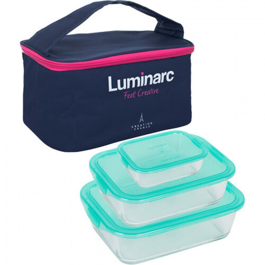 Набір контейнерів (380мл, 820мл, 1220мл) LUMINARC KEEP'N BOX P6634