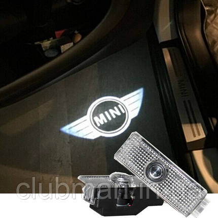 Проекція логотипу MINI (Міні) Cooper One S підсвічування дверей проектор R і F - серії, фото 1