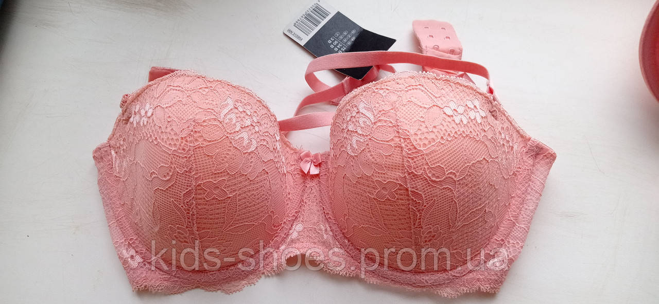 Мереживний бюстгальтер персиковий 75-90 В ESMARA® Lingerie