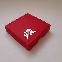 Шкатулка подарункова коробка для прикрас 8 x8x 2 см