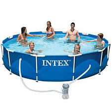 Басейн каркасний Intex 28212, 366-76 см, з фільтр-насосом, фото 3