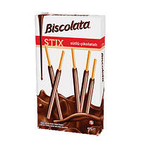 Бісквітні палички Biscolata Stix Молочний Шоколад 40 г.