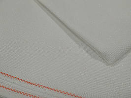 3706/11 Канва Star-Aida 14 біла з райдужним веселковим люрексом Цвайгарт Zweigart (Німеччина)